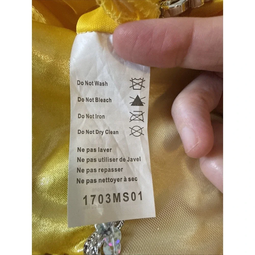 Disney Belle Girls Costume Dress Beauty The Beast Child Size 4-6‎